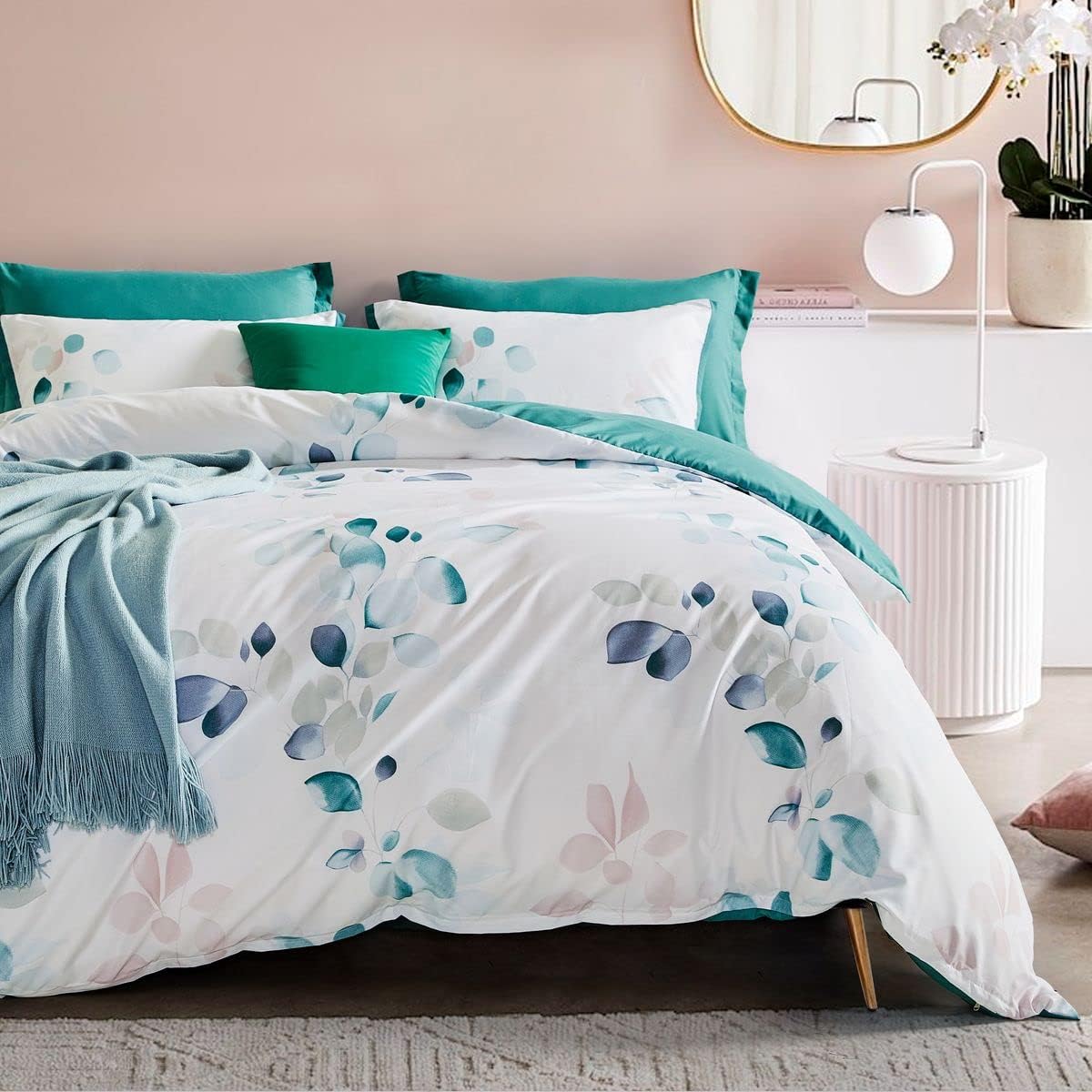 CleverPolly Print Microfibre Quilt Cover Set (Sally, Double)