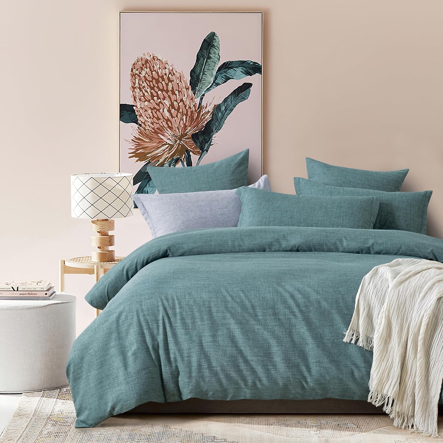 CleverPolly Print Microfibre Quilt Cover Set (Sally, Double)