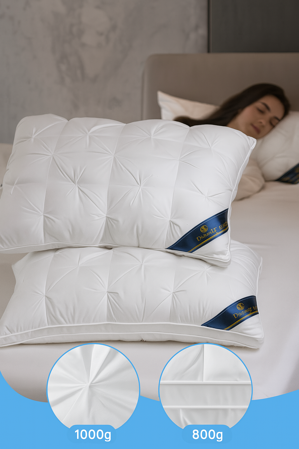 Luxury Hotel-Quality Pillow Queen Size – Ultra Soft